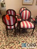 Lot of (4) upholstered chairs