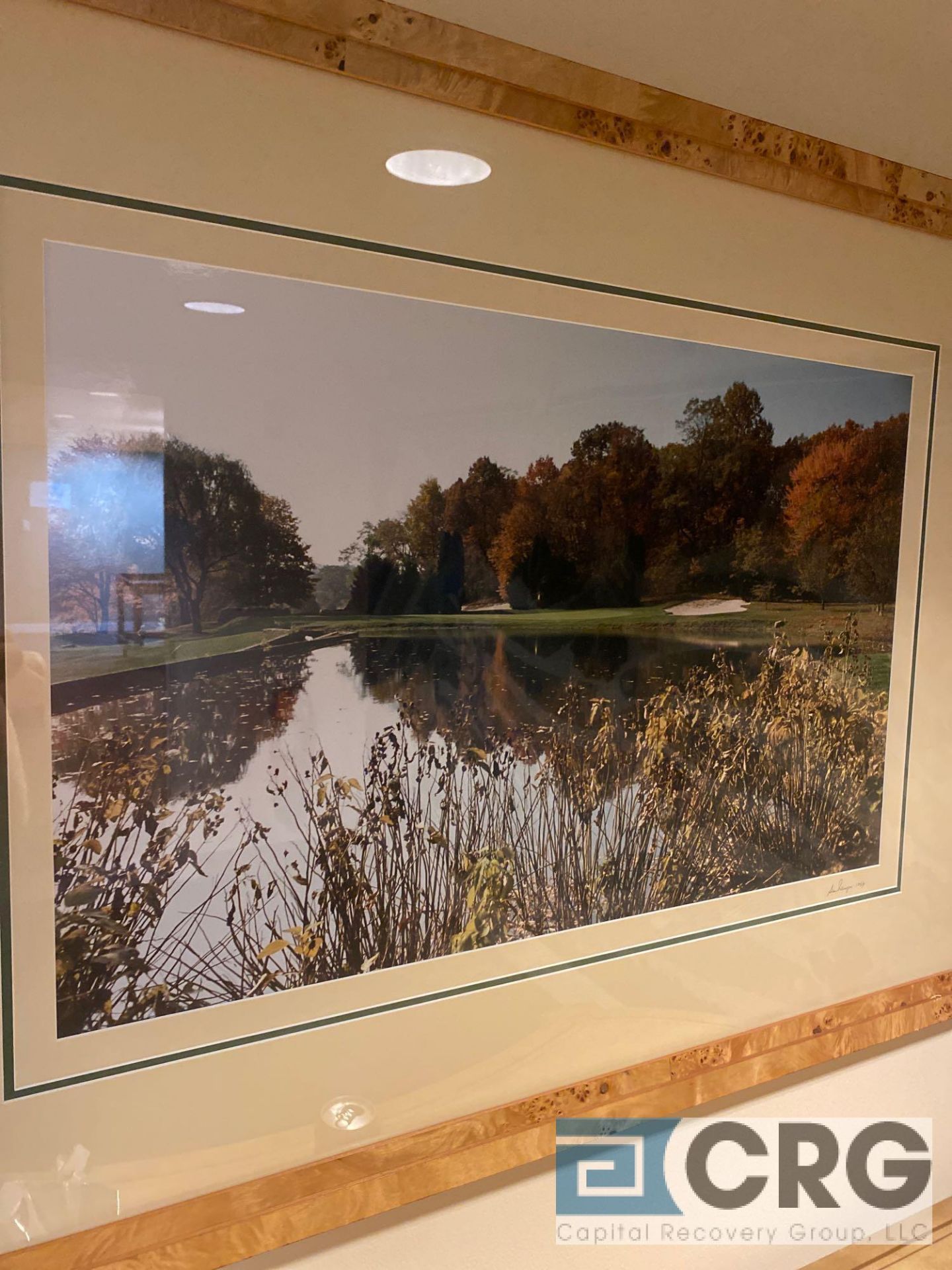 Lot of (3) vintage wood-framed Willow Ridge golf photographs - Image 3 of 3