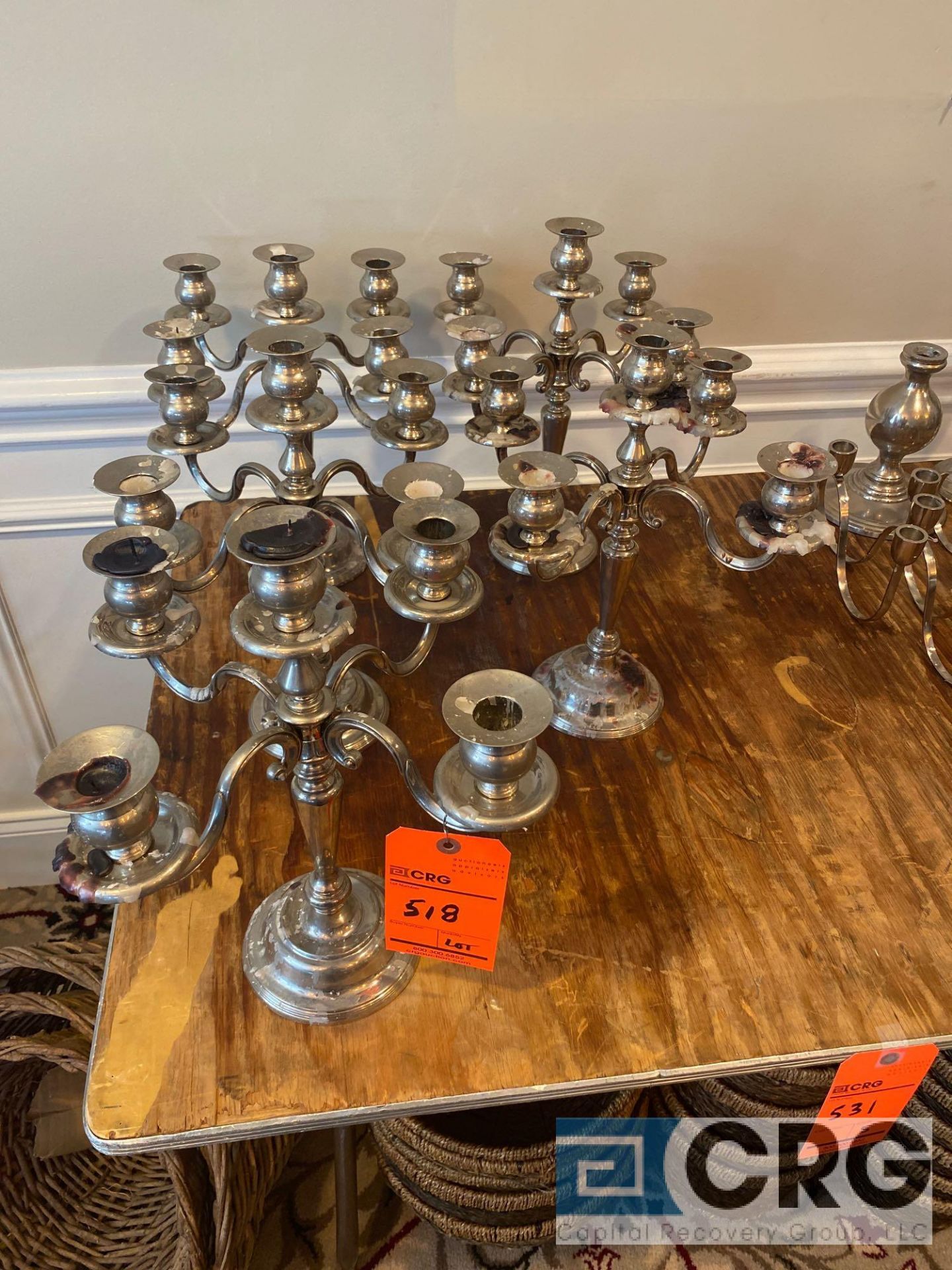 Lot of (14) assorted decorative candle holders - Image 3 of 6
