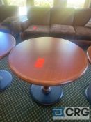 CHAIRMASTERS Round wood table 3 foot diameter X 2.5 feet tall