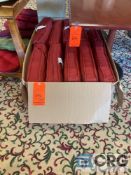 Lot of (10) 20 X 20 inch red cushions
