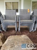 Lot of (12) patio chairs