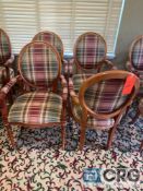 Lot of (4) upholstered armchairs