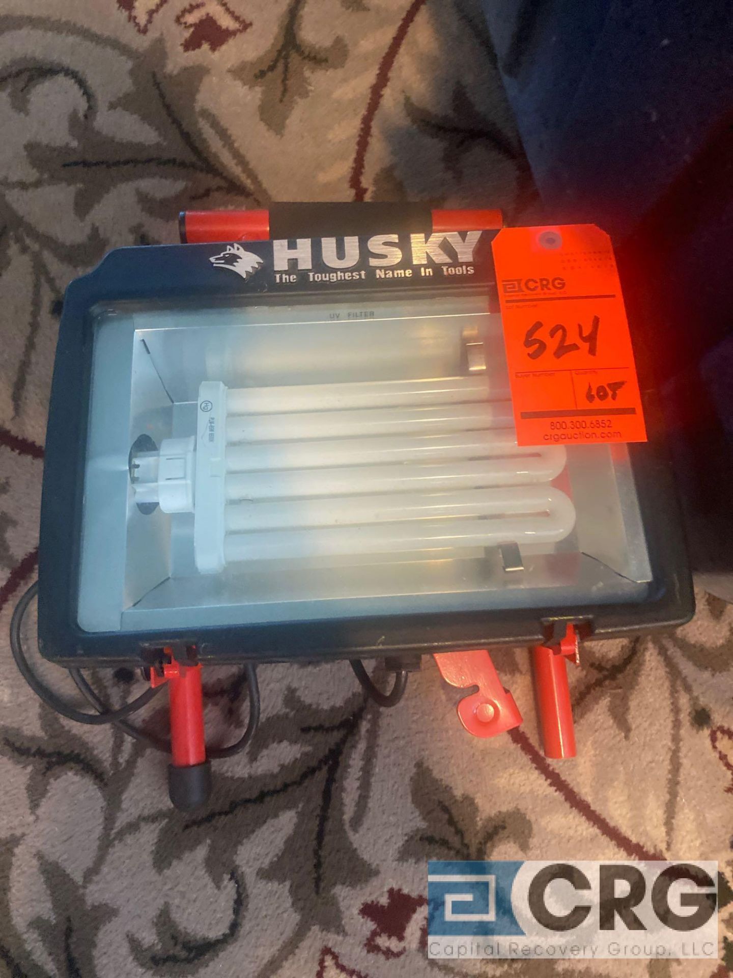 Lot of HUSKY and WorkForce work lights wiring, stands, and related, including (1) HUSKY work light - Image 2 of 5