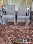 Lot of (12) patio chairs