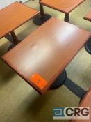 CHAIRMASTERS rectangular wood table 2 X 3 X 2.5 feet high