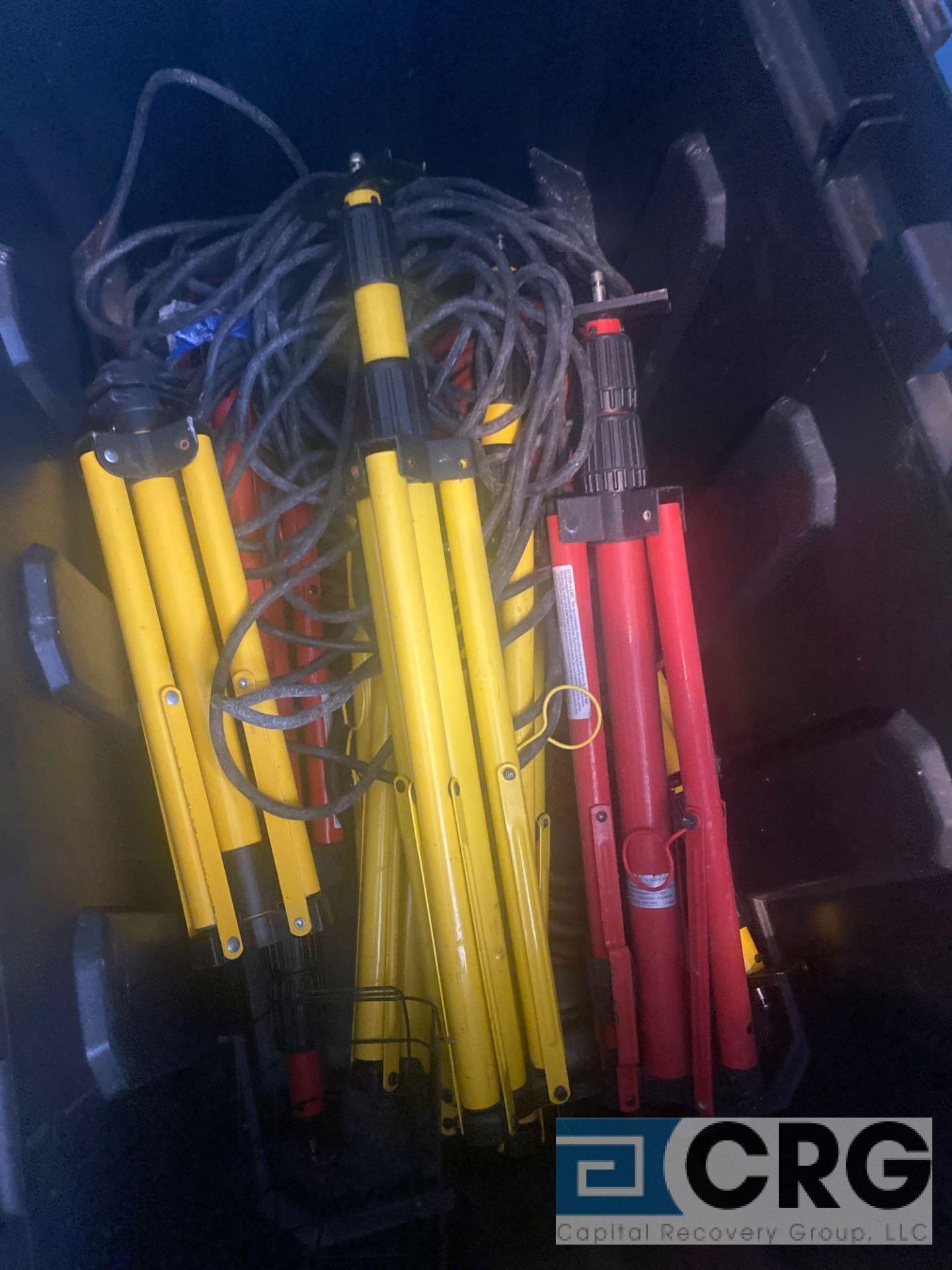 Lot of HUSKY and WorkForce work lights wiring, stands, and related, including (1) HUSKY work light - Image 5 of 5