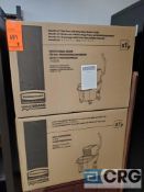 Lot of (2) Rubbermaid side presses with water bucket combo (new in box)