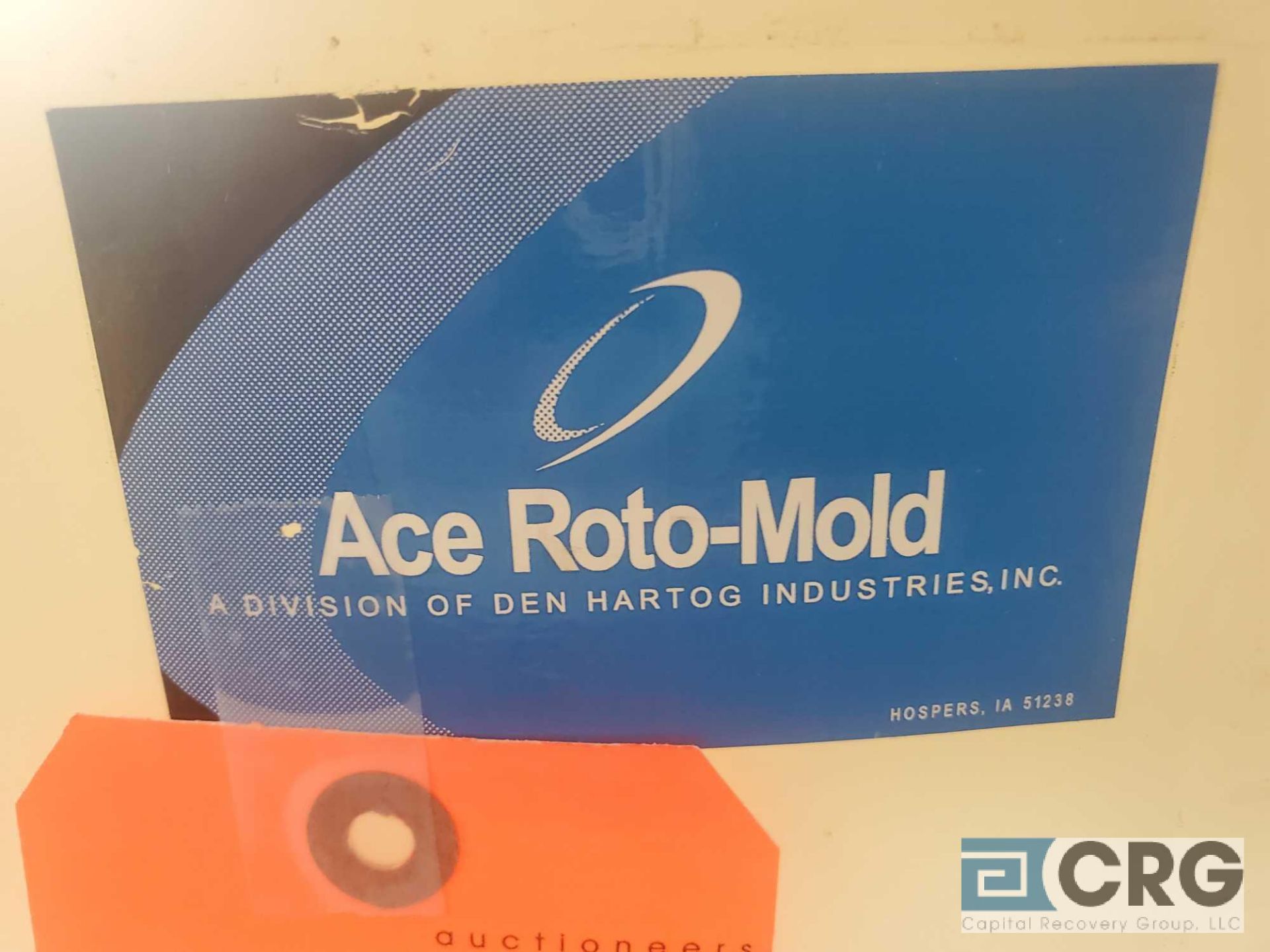 Lot of (3) Ace Roto-Mold 30 gal cap plastic gravity feed hoppers - Image 2 of 3