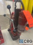 Milwaukee 1/2 hp port magnetic drill press, 600 rpm, 1 phase, SN 0050014738