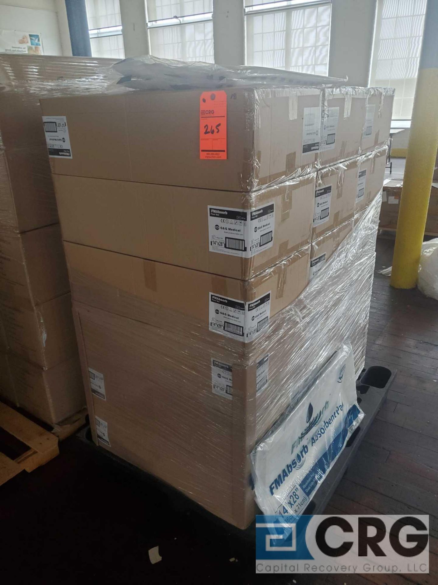 Lot of (18) cases FM-Absorb 14 X 28 inch floor mat, 100 ct case SUBJECT TO THE ENTIRETY BID LOT 250 - Image 2 of 3