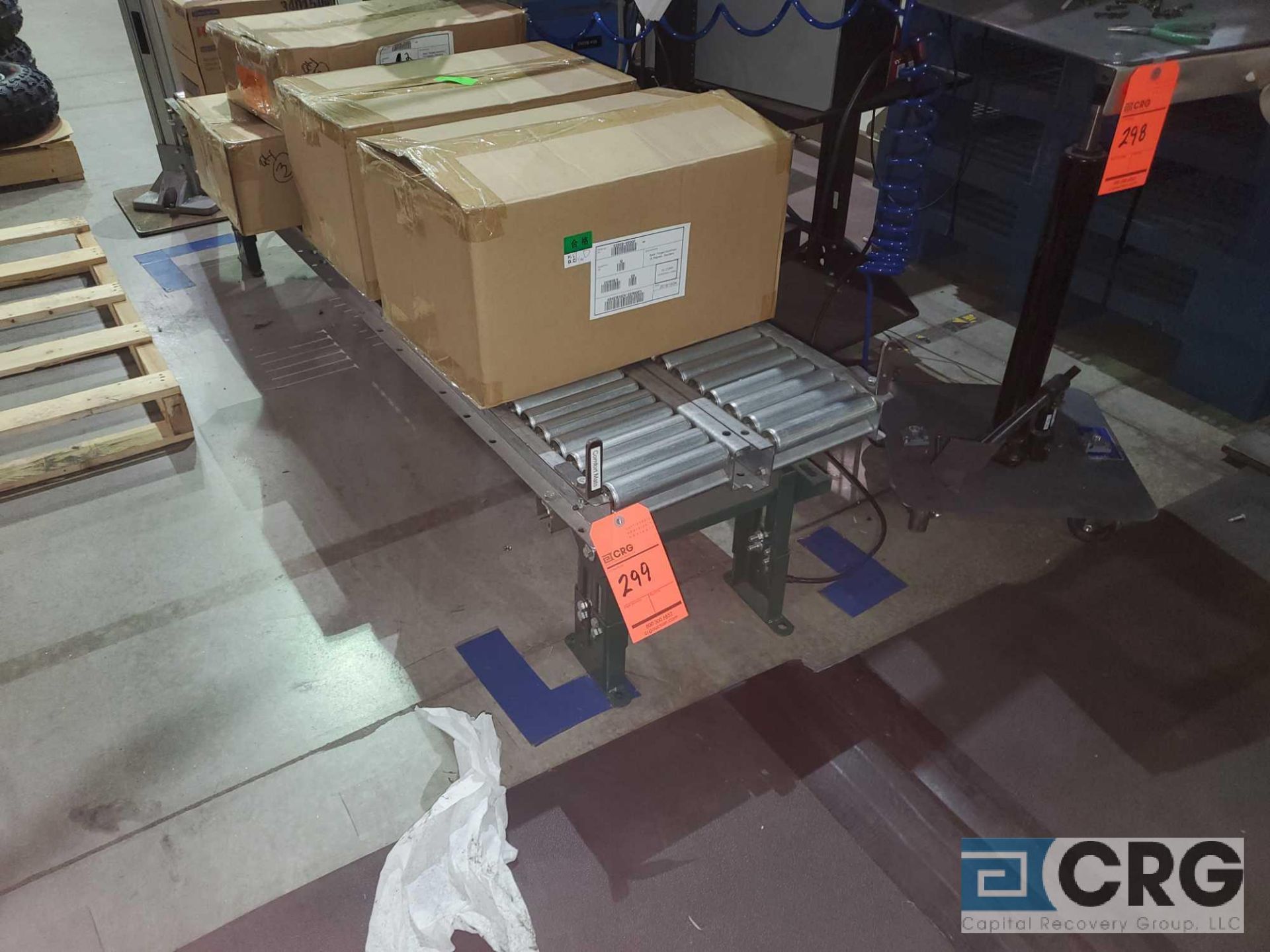 Lot of (4) 10 ft. x 1.5 ft. roller conveyors - Image 2 of 2