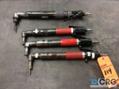 Lot of (4) pneumatic right angle drivers including (1) Ingersoll Rand QA6 Series Nutrunner, and (