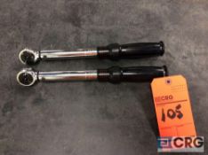 Lot of (2) Craftsman 3/8 drive torque wrenches