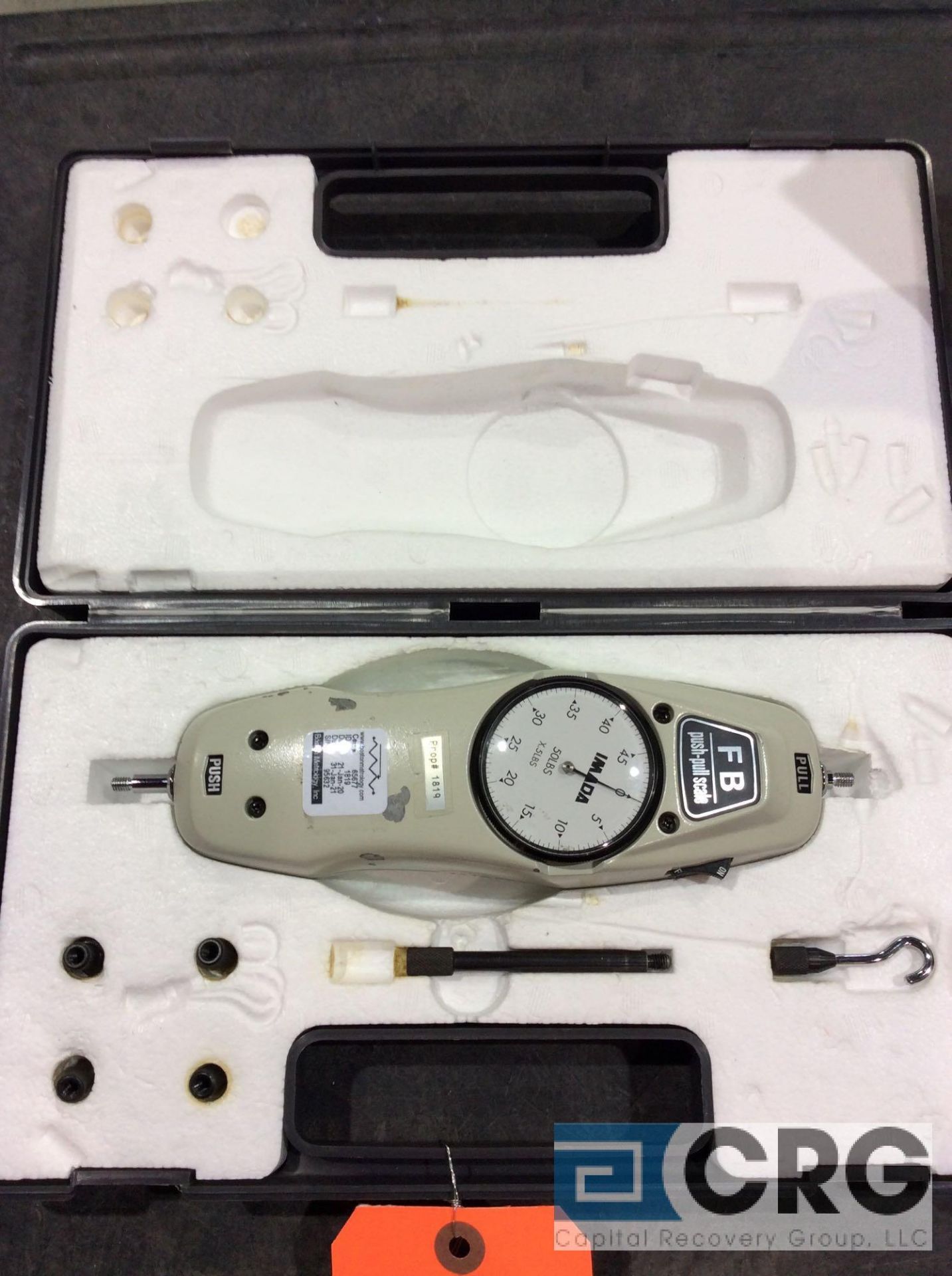Lot of (4) dial gages including, (1) PTC 408 ergo durometer, (1) Boston Metrology push / pull scale, - Image 2 of 5