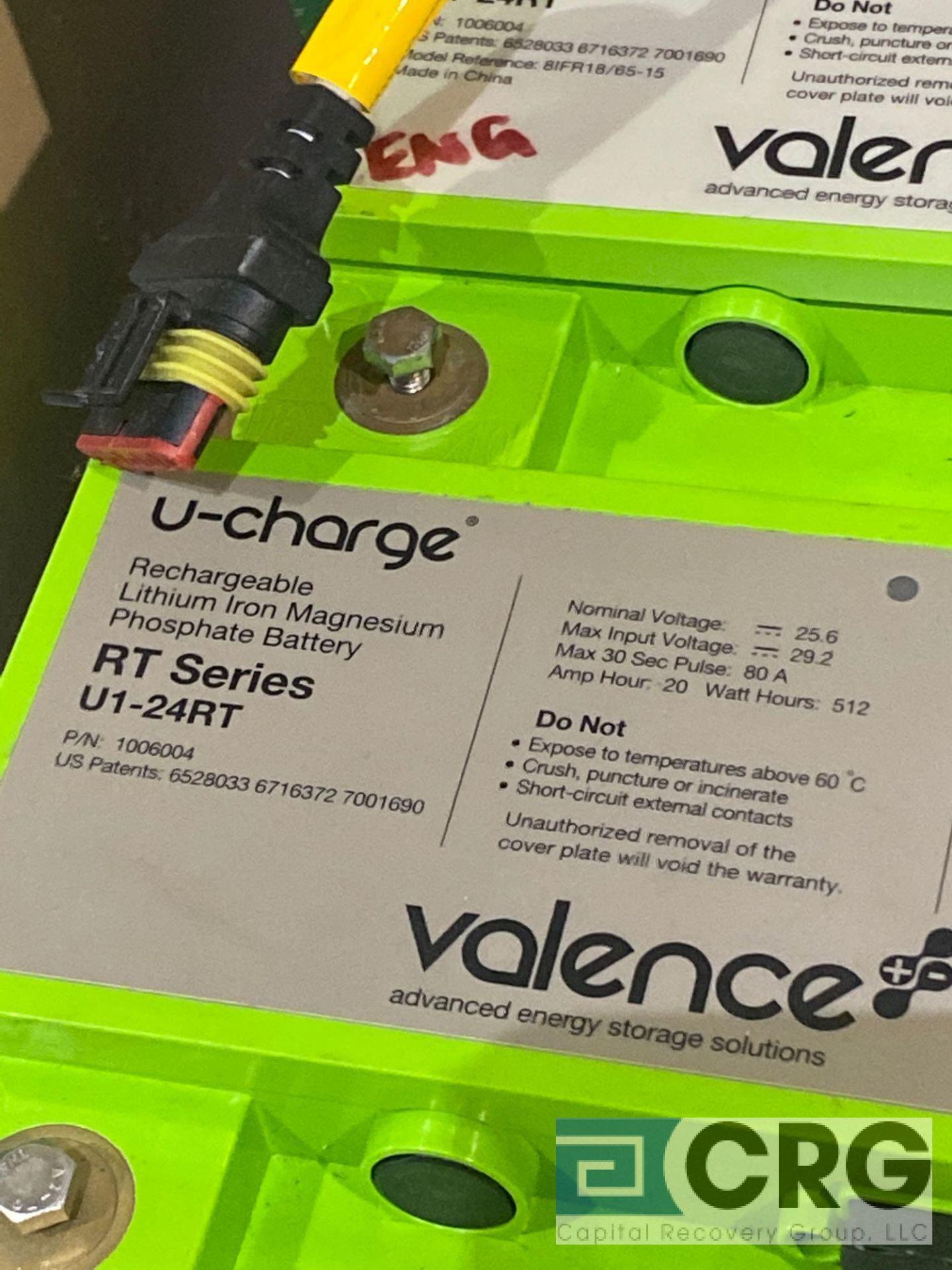 Lot of valence battery and related items, including (4) valence U1-24RT rechargeable Lithium Iron - Image 2 of 6