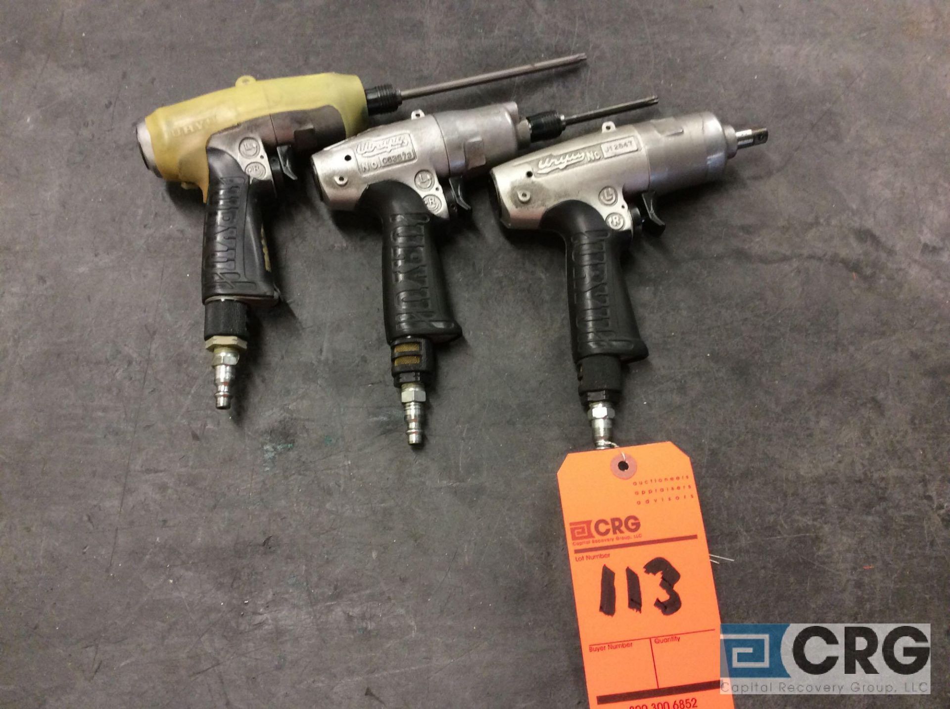 Lot of (3) pneumatic drill / screw guns