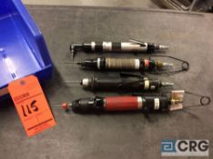 Lot of (4) asst pneumatic drivers including (1) right angle driver and (3) asst Ingersoll Rand and