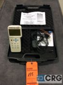 Omega HH1384 4-channel thermometer datalogger with case and Mark-10 MGT50-Z precision drill
