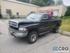 1994 Dodge Laramie 2500 pick up truck, V-8 engine, 124,718 miles, 8 foot bed, with plow and frame