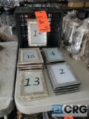 Lot of table number picture frame holders