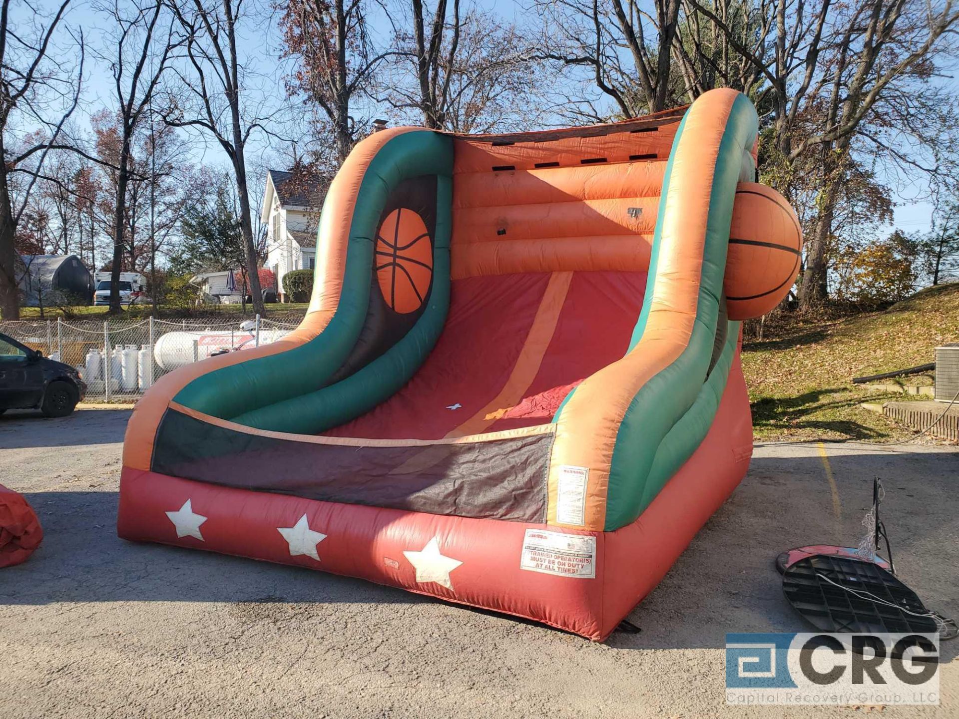 Basketball inflatable bounce house with blower