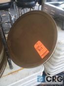 Lot of (11) 32 inch oval serving trays