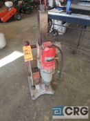 Milwaukee 4004 core drill, 300/600 rpm, with portable base (no asset number)