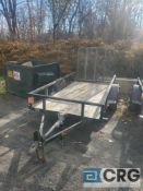 Kaufman single axle 5 foot wide X 9 foot long trailer, VIN 5VGFB101XJL007798 (765-06)