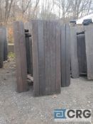 Lot of (5) 6 ft wood picnic tables