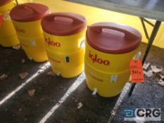 Lot of (3) Igloo 10 gal water coolers