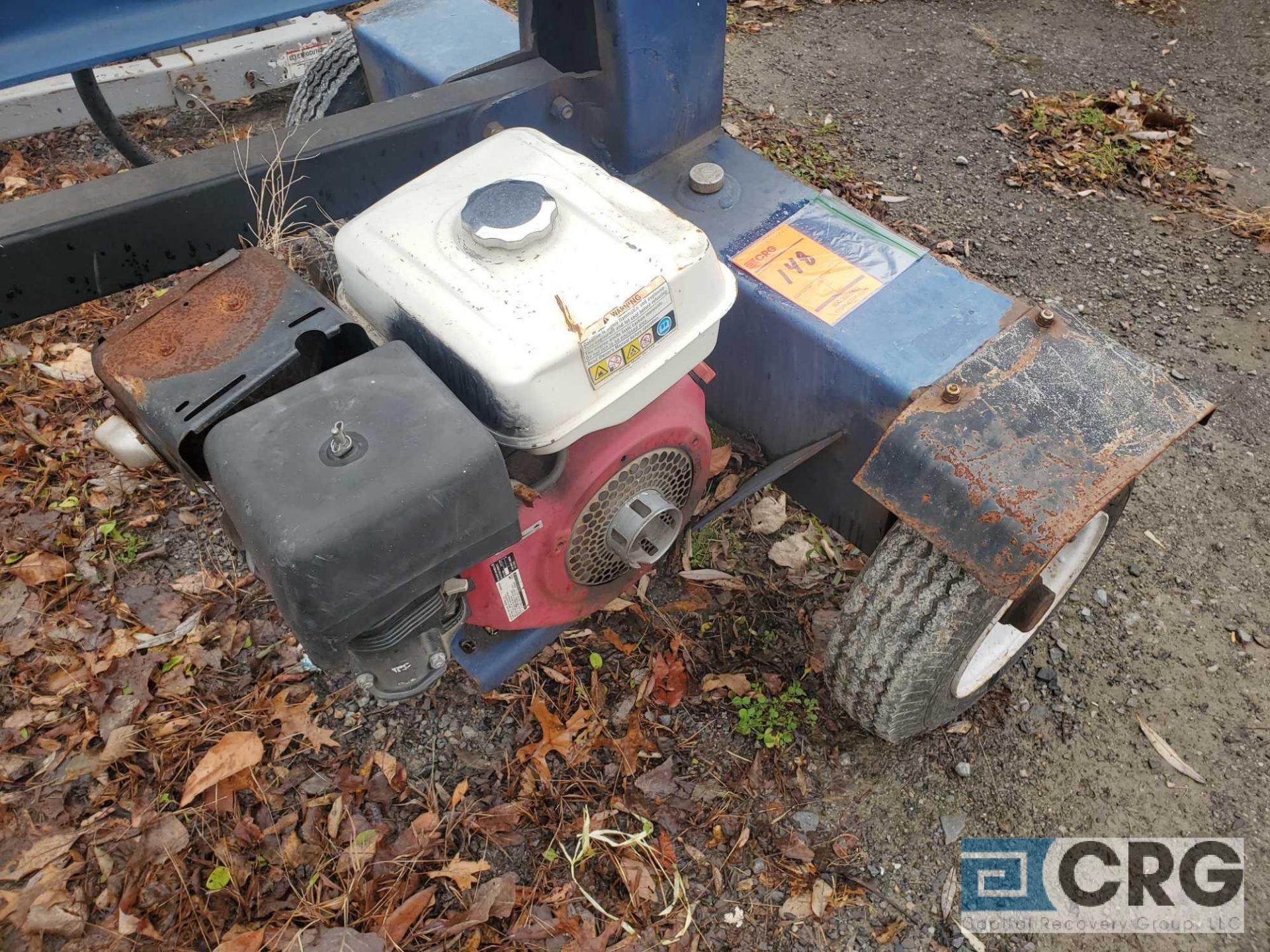 Iron and Oak tag-a-long hydraulic log splitter 26 ton, with Honda gas engine (FOR PARTS OR - Image 3 of 3