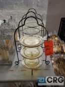 Lot of 3-tier decorative h'dourves plate stands