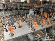 Lot of asst candle holders