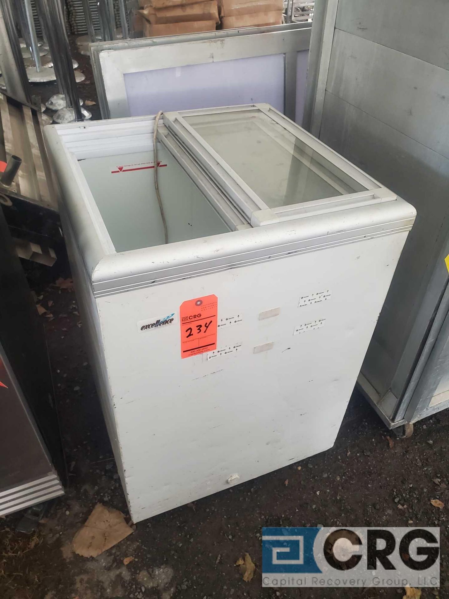 Portable 24 X 24 reach in freezer with sliding top