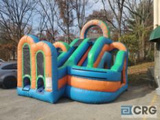 Amazing Maze inflatable bounce house with blower
