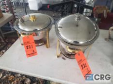Lot of (2) asst chafing dishes