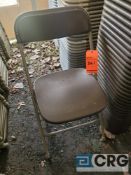 Lot of (45) steel / plastic folding chairs BROWN