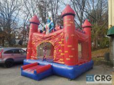 Castle Knight inflatable bounce house with blower