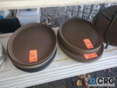 Lot of (26) 27 inch oval serving trays