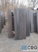 Lot of (5) 6 ft wood picnic tables