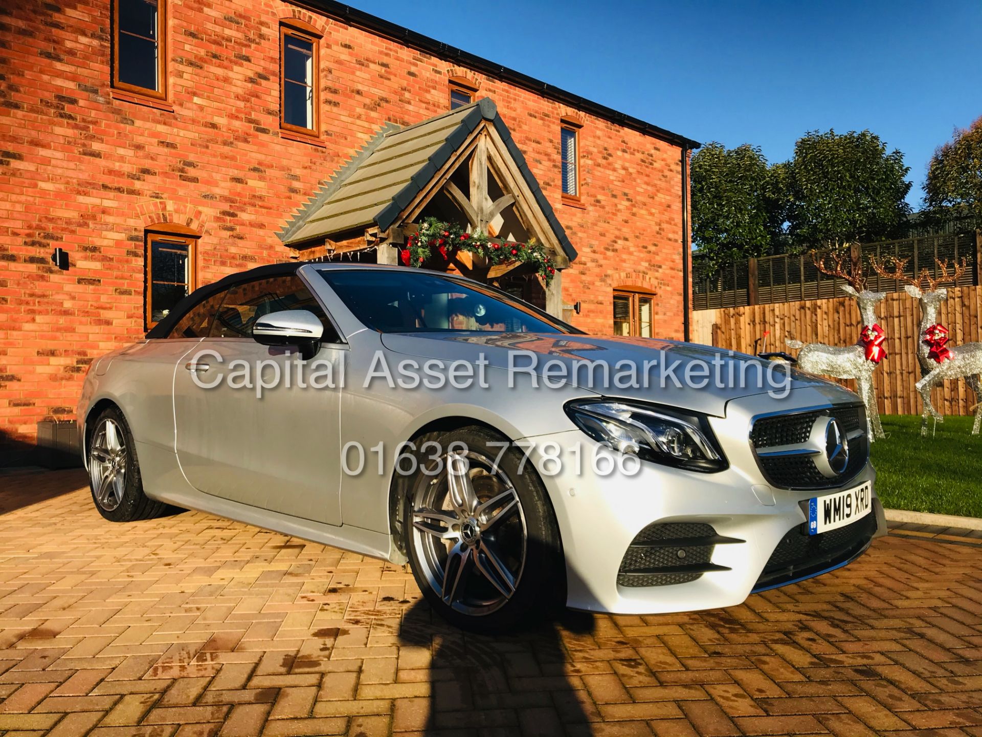 (ON SALE) MERCEDES E220d "AMG-LINE / PREMIUM" 9G CABRIOLET (19 REG) COMAND - AIR SCARF - 360 CAMERA - Image 6 of 51