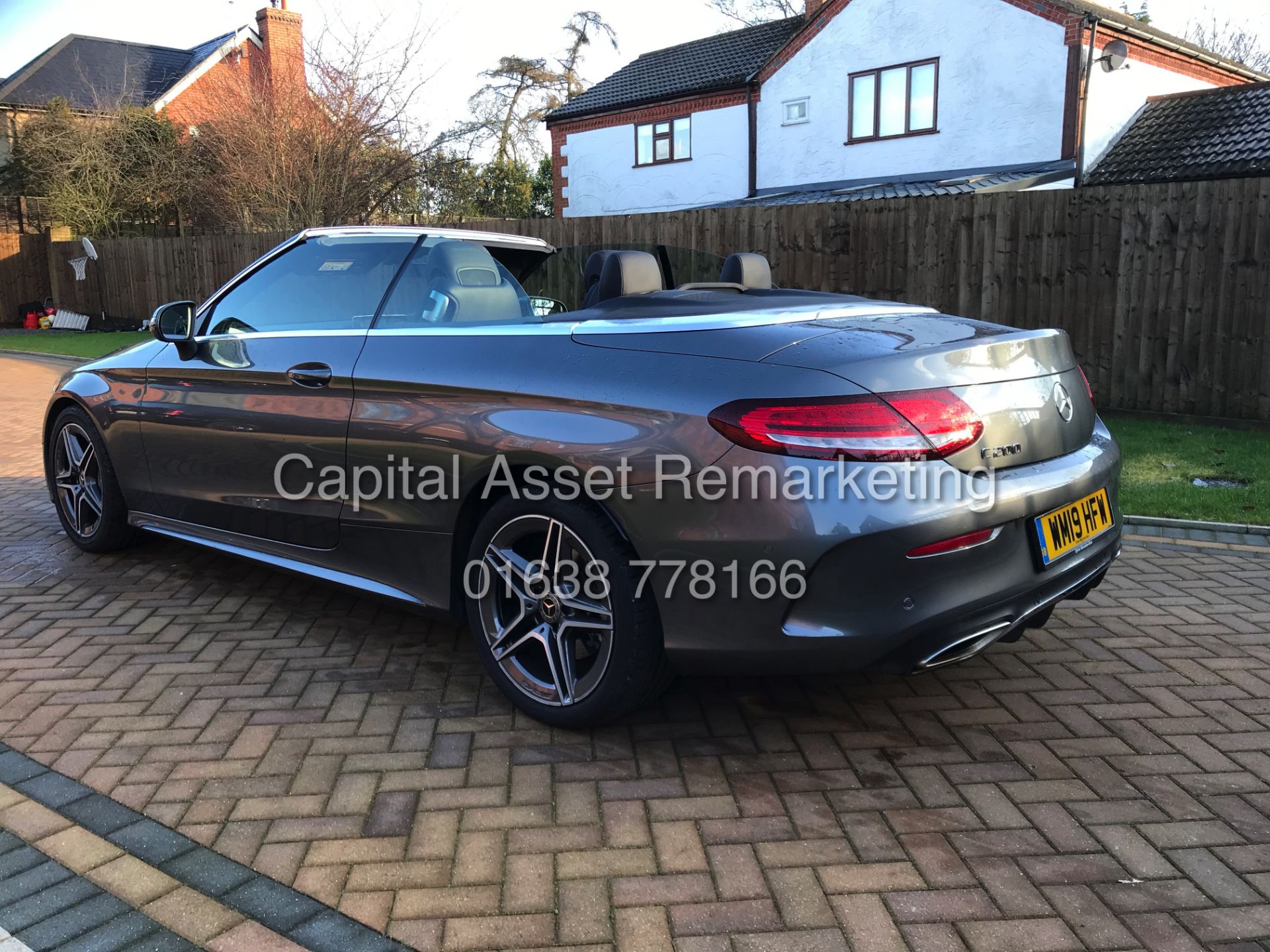 On Sale MERCEDES C200 "AMG-LINE" 9G CABRIOLET (19 REG) GREAT SPEC - NAV - REAR CAMERA - DYNAMIC - Image 9 of 36