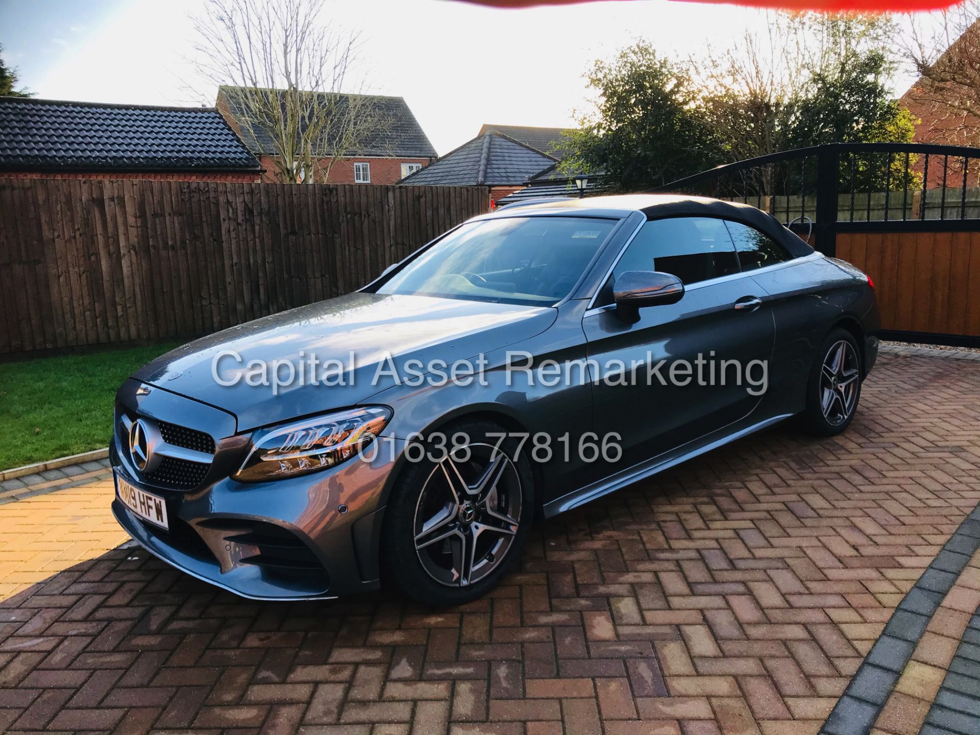 On Sale MERCEDES C200 "AMG-LINE" 9G CABRIOLET (19 REG) GREAT SPEC - NAV - REAR CAMERA - DYNAMIC - Image 6 of 36