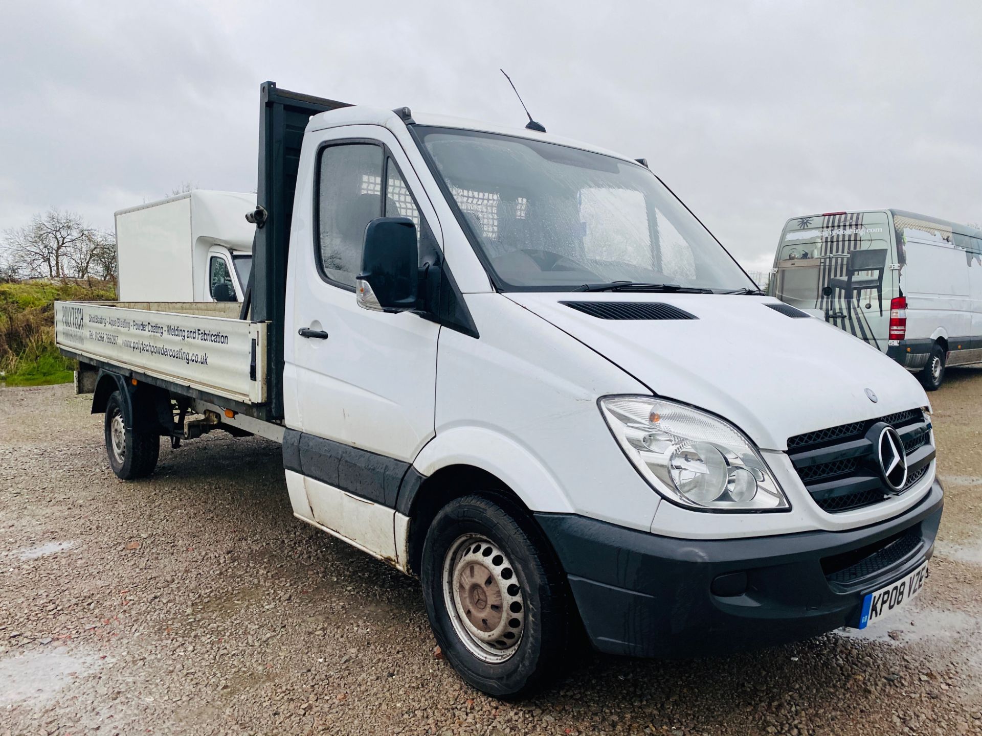 On Sale MERCEDES SPRINTER 311CDI LONG WHEEL BASE DROPSIDE - 08 REG - 14 FOOT ALLOY BODY - Image 2 of 15