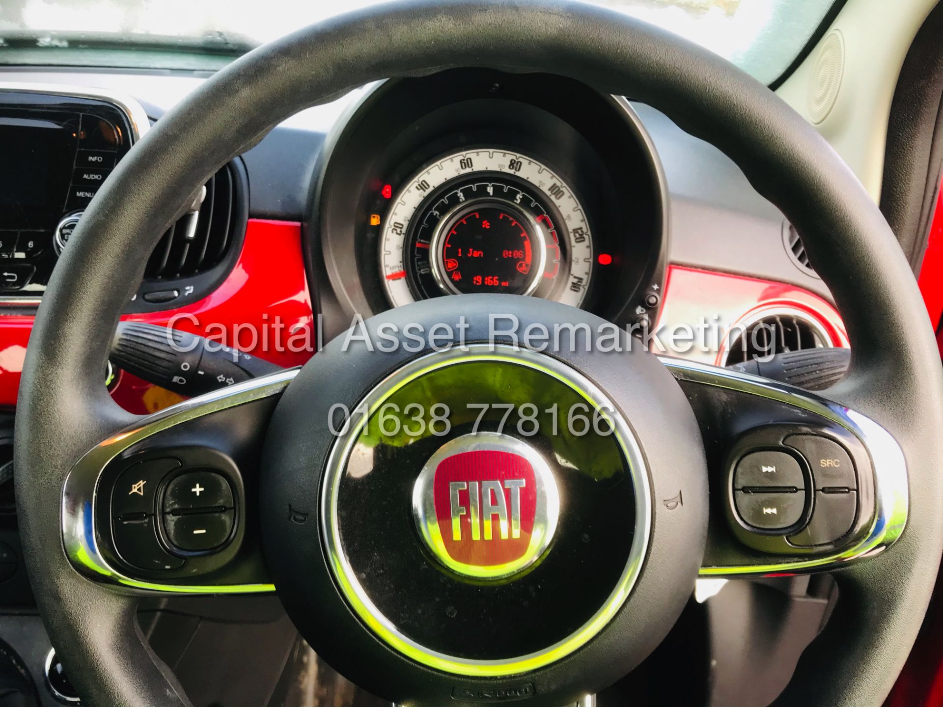 ON SALE FIAT 500 "POP" 1.2 PETROL "EURO 6' (2018 MODEL) ONLY 19K MILES - 1 OWNER - CRUISE - NO VAT - Image 9 of 13