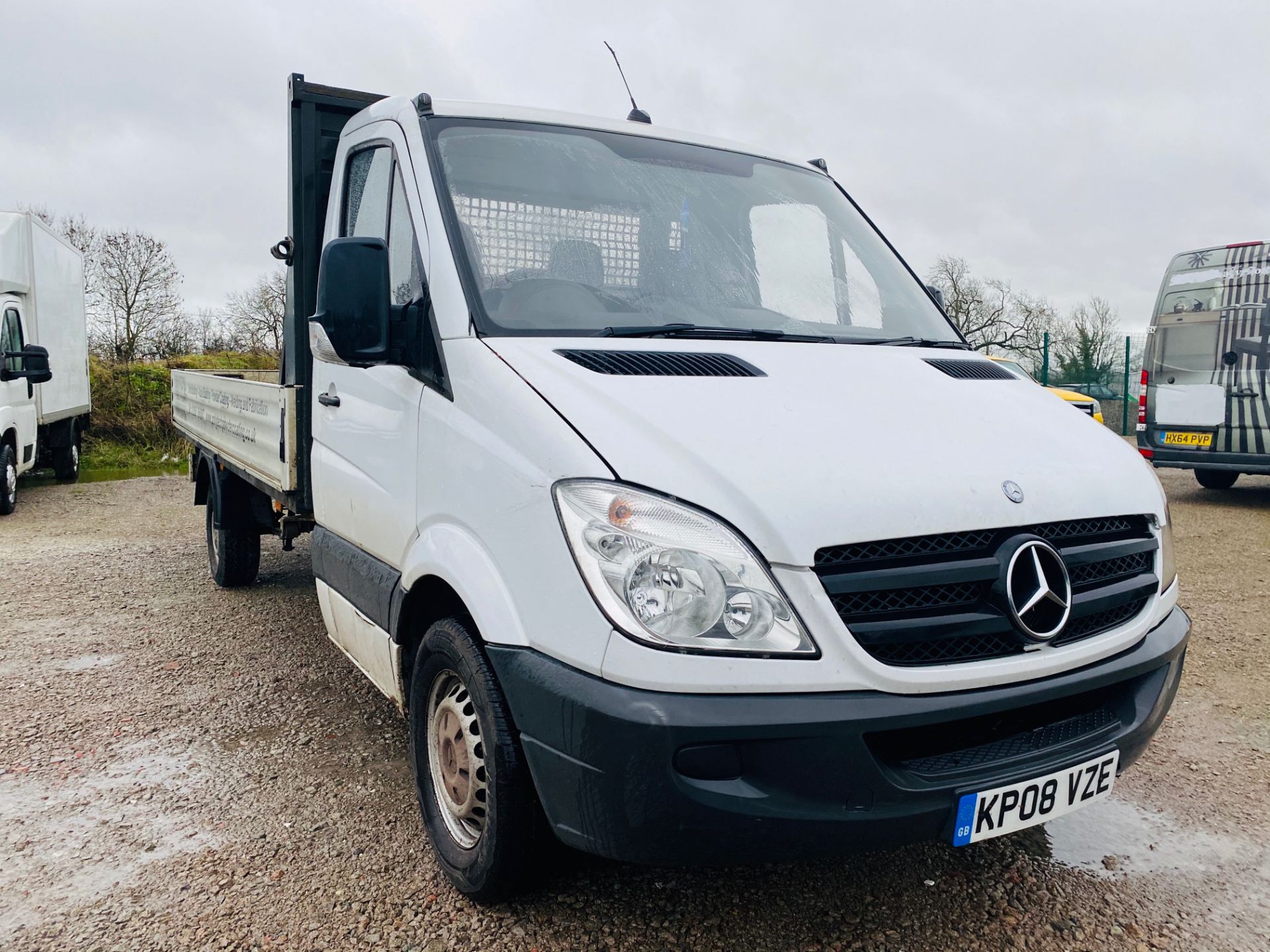 On Sale MERCEDES SPRINTER 311CDI LONG WHEEL BASE DROPSIDE - 08 REG - 14 FOOT ALLOY BODY - Image 3 of 15