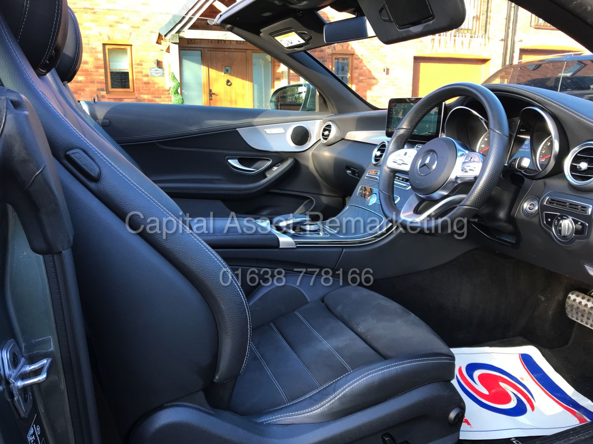 MERCEDES C200 "AMG-LINE" CABRIOLET 9G TRONIC (19 REG) 20,000 MILES - NICE SPEC - AIR SCARF - Image 17 of 38