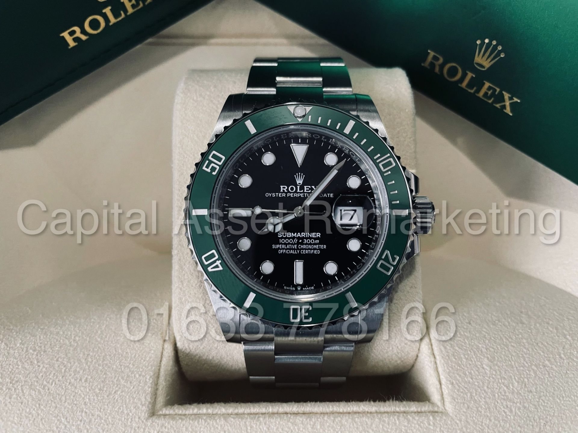 (On Sale) ROLEX SUBMARINER 41MM OYSTER STEEL *GREEN DIAL / KERMIT* (2021-NEW/UNWORN) *BEAT THE WAIT* - Image 3 of 6