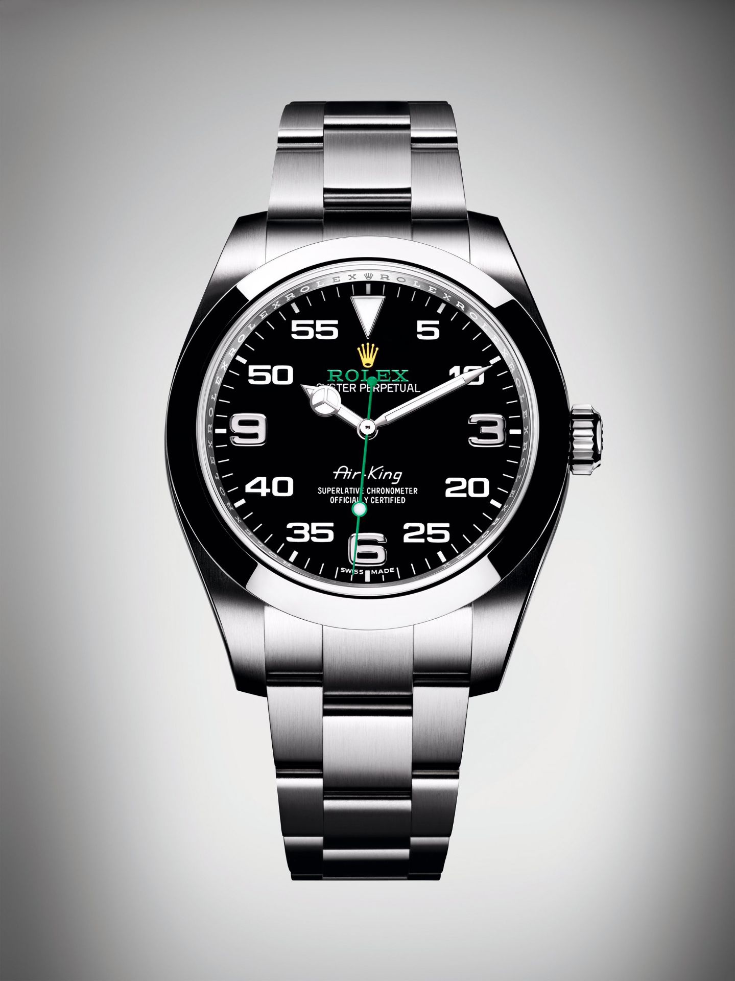 (On Sale) ROLEX AIR-KING 40MM OYSTER STEEL *SPORTS MODEL* (2021 - BRAND NEW) *NO VAT*